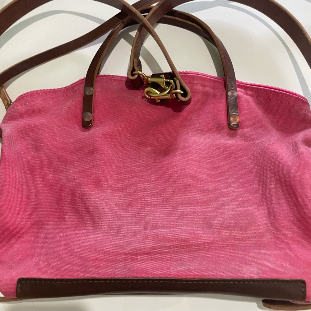 Pink Waxed Canvas Backpack - Picture 4 of 16